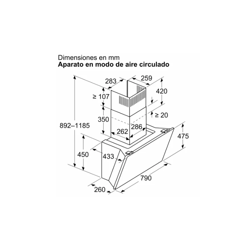 Campana decorativa Balay 3BC587LN
