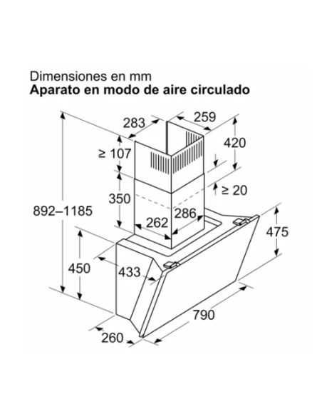 Campana decorativa Balay 3BC587LN