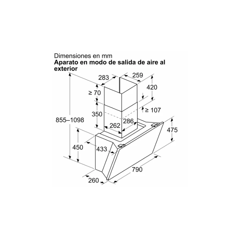 Campana decorativa Balay 3BC587LN