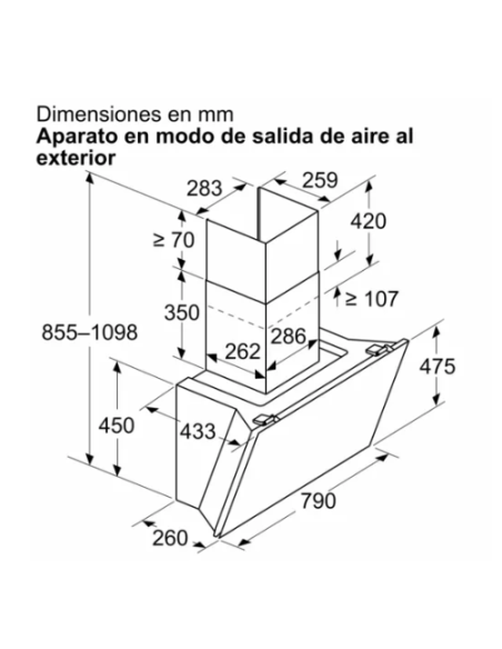 Campana decorativa Balay 3BC587LN