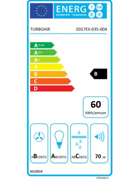 Campana decorativa integrable Turboair FACILE PLUS IXGL/A/60