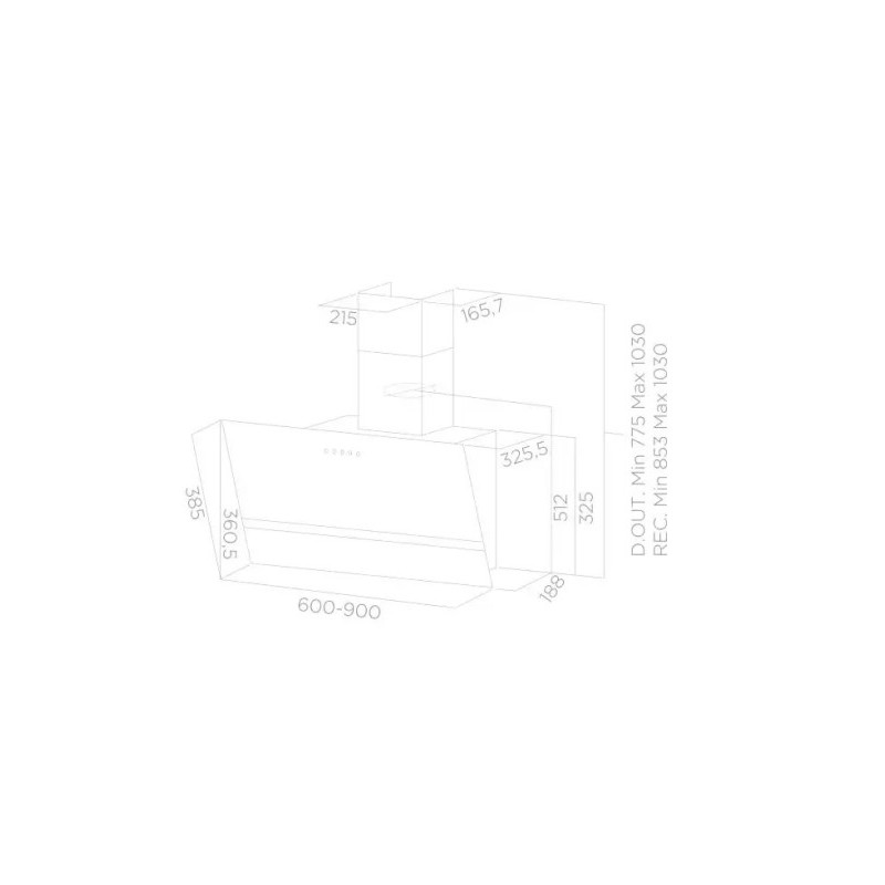 Campana decorativa Turboair KELIA...