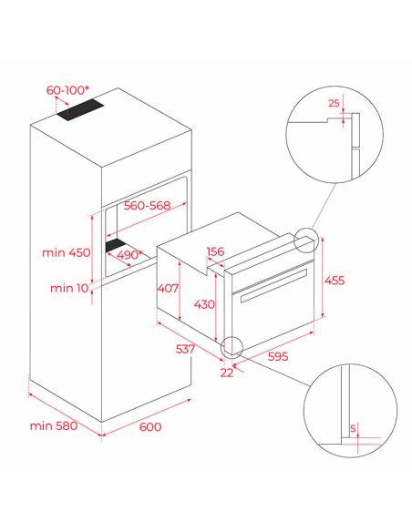 Horno compacto + Microondas Teka HLC8440CFBK