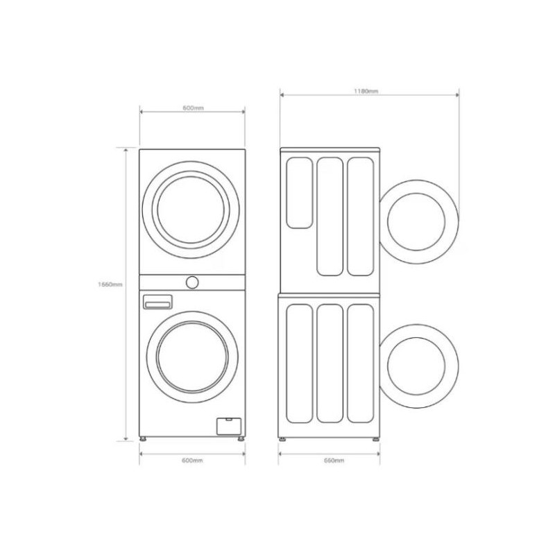Torre de lavado Lg WT1210WWF Torre de lavado Lg WT1210WWF