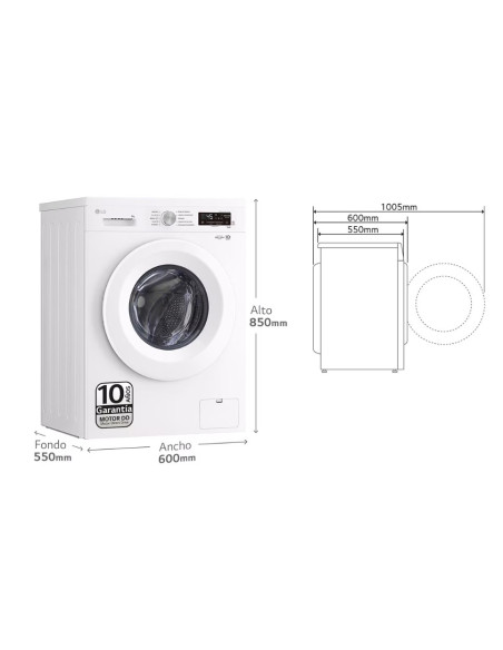 Lavadora Lg F4X1008NWH