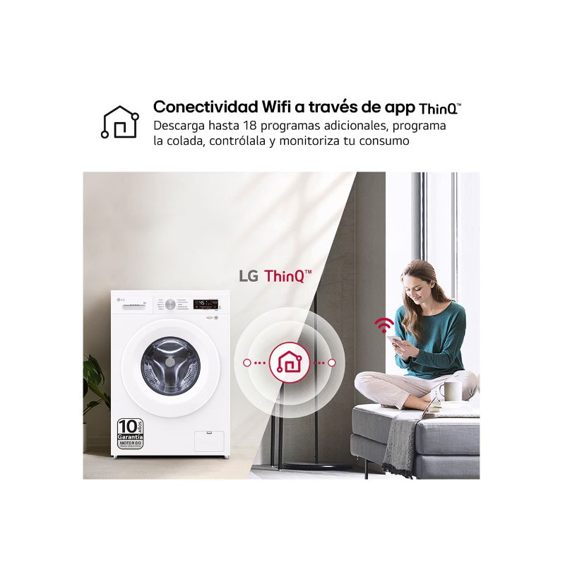 Lavadora Lg F4X1008NWH