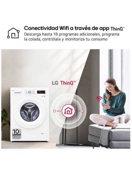 Lavadora Lg F4X1008NWH