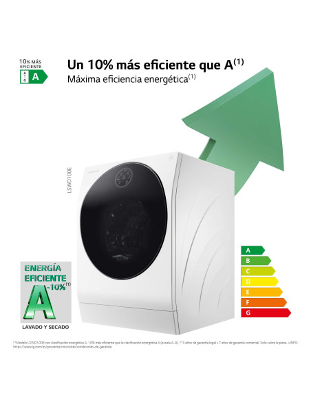 Lavasecadora Lg LSWD100E