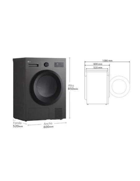 Secadora Lg RHA1008NDK