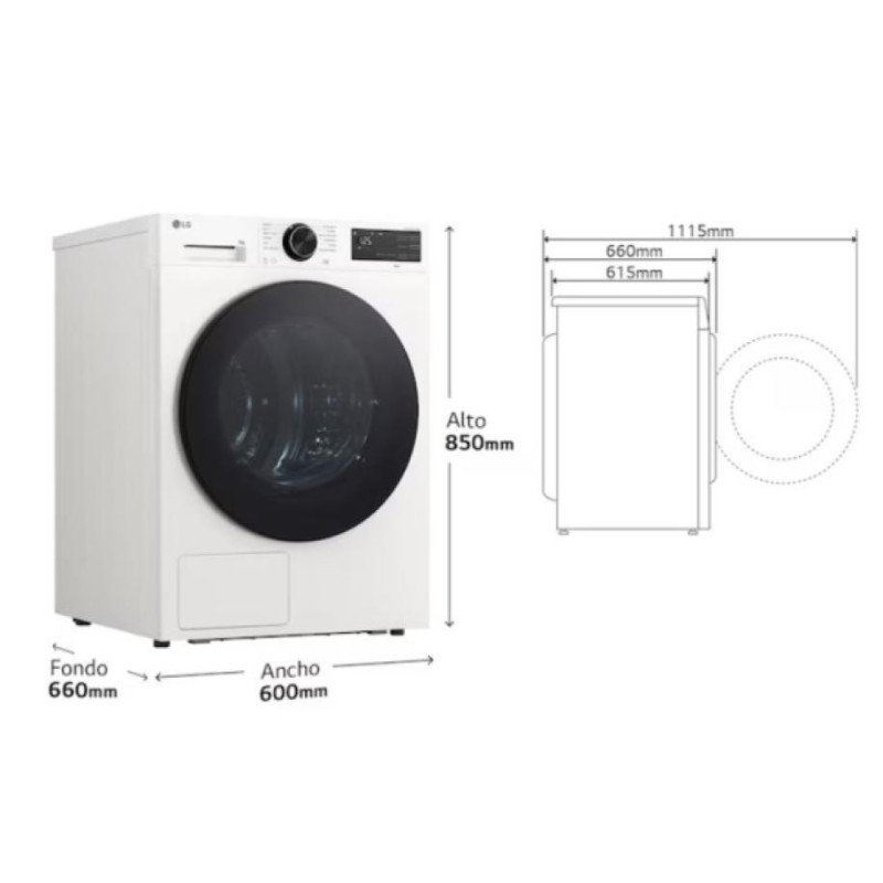 Secadora Lg RHX5009TLB