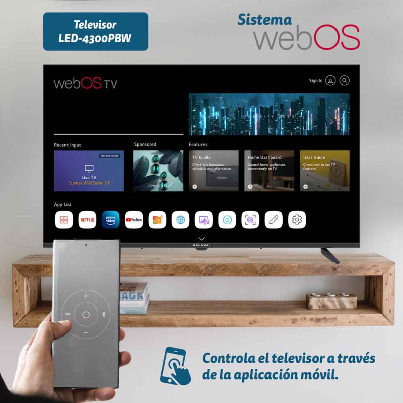 TV GRUNKEL LED4300PBW, 43"