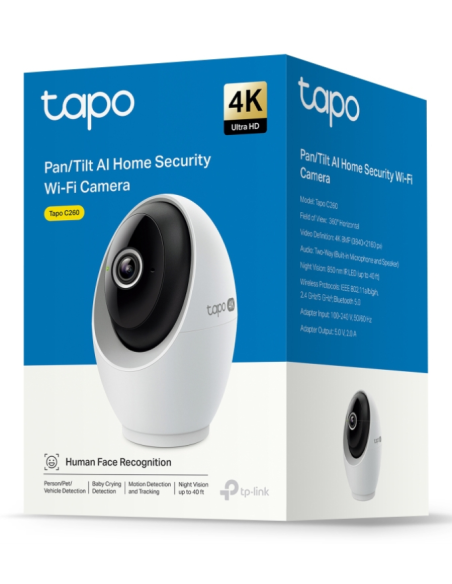 TP-Link Tapo C260 Cámara de seguridad IP Interior 3840 x 2160 Pixeles Techo/Pared/Escritori
