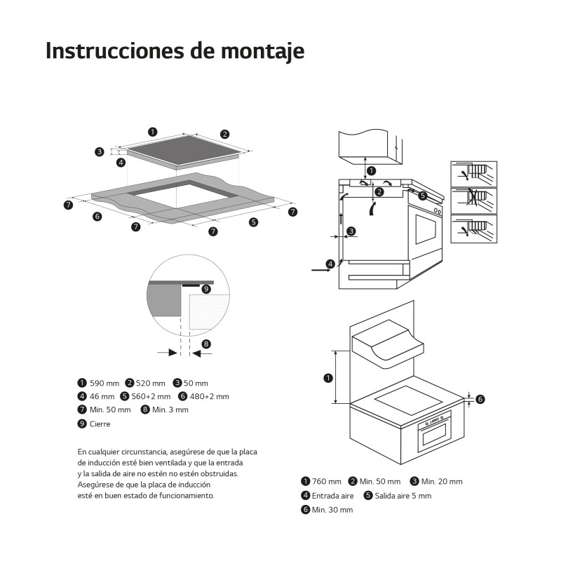 Vitroceramica induccion Lg CBIZ2432B Vitroceramica induccion Lg CBIZ2432B