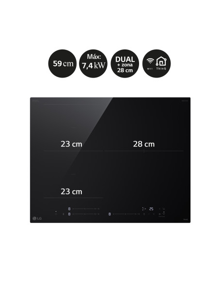 Vitroceramica induccion Lg CBIZ2432B