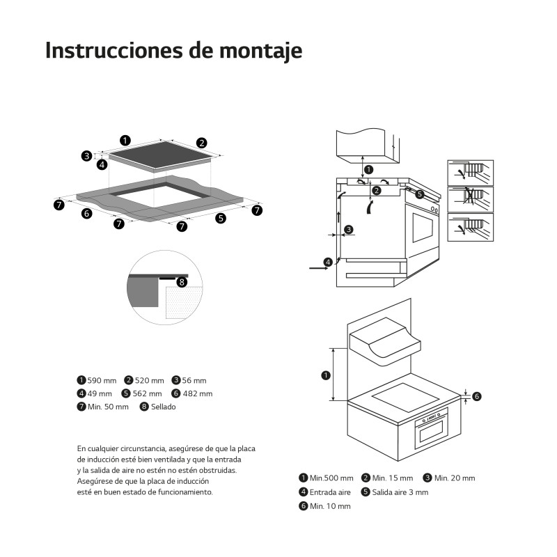 Vitroceramica induccion Lg CI5Z2420BN