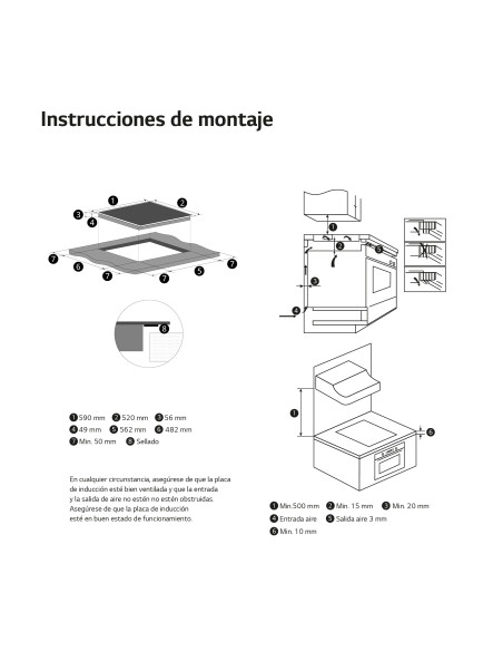 Vitroceramica induccion Lg CI5Z2420BN