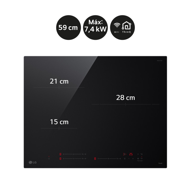 Vitroceramica induccion Lg CI5Z2420BN