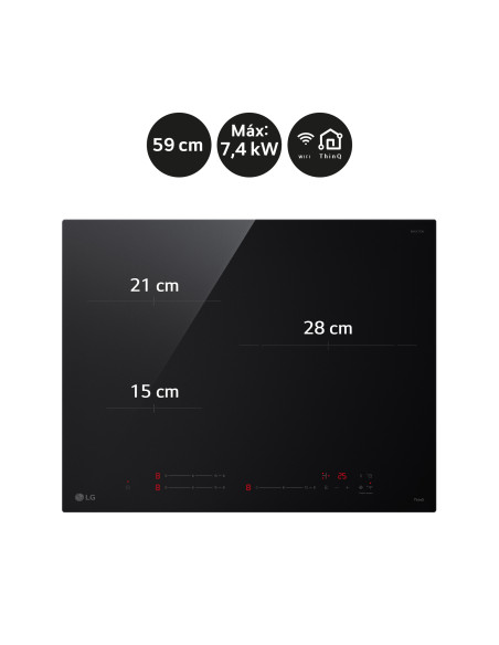 Vitroceramica induccion Lg CI5Z2420BN