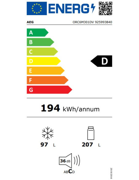 Combi NF Aeg ORC6M301DV