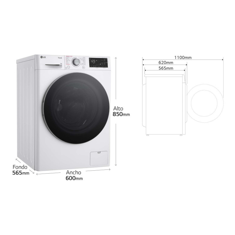 Lavadora Lg F4WR5509A1W Lavadora Lg F4WR5509A1W