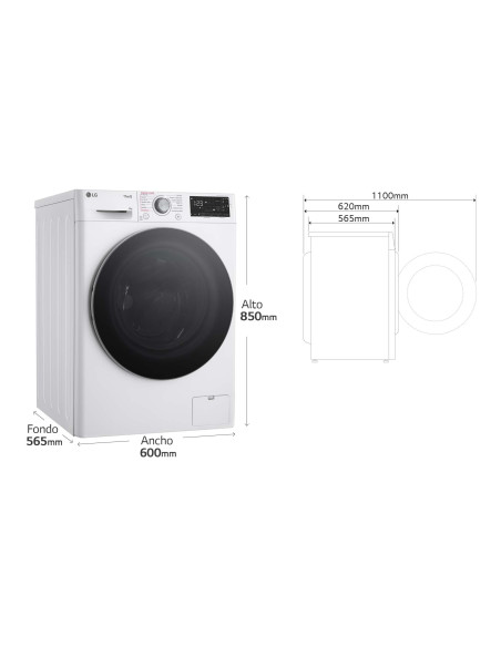Lavadora Lg F4WR5509A1W