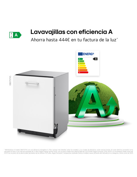 Lavavajillas 60 INT Lg DB375TXS
