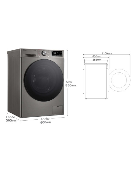 Lavasecadora Lg F4DR7009AGS