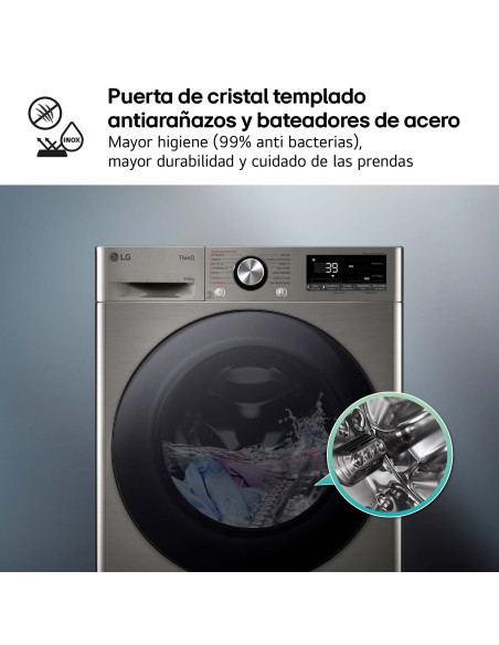 Lavasecadora Lg F4DR7009AGS