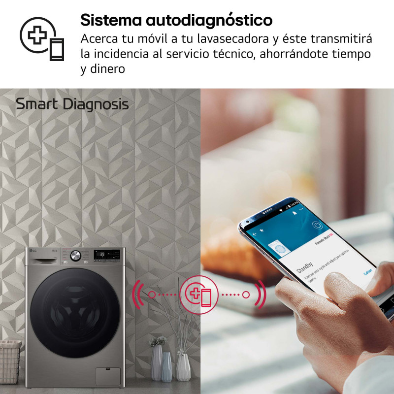 Lavasecadora Lg F4DR7009AGS