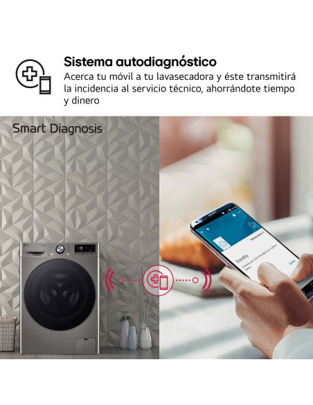Lavasecadora Lg F4DR7009AGS