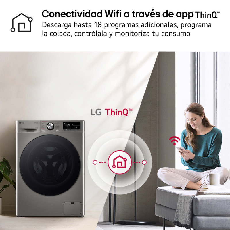 Lavasecadora Lg F4DR7009AGS