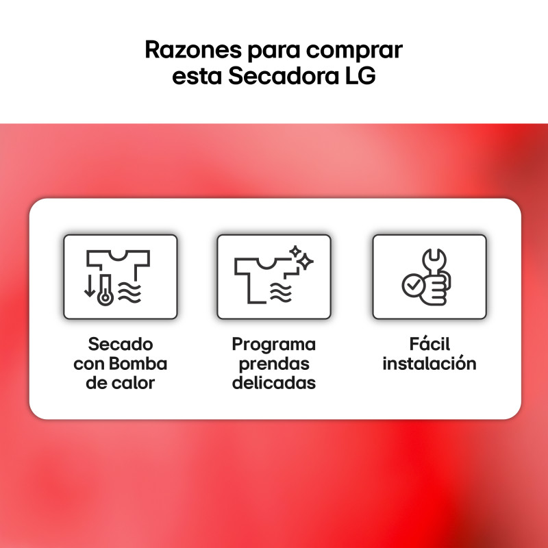 Secadora Lg RHA1008NWK