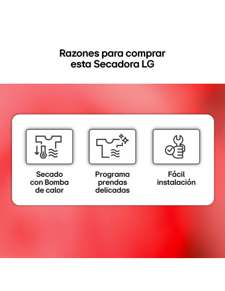 Secadora Lg RHA1008NWK