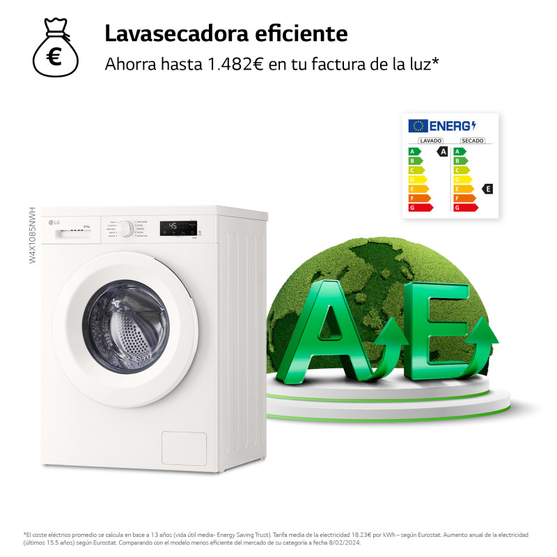 Lavasecadora Lg W4X1085NWH Lavasecadora Lg W4X1085NWH