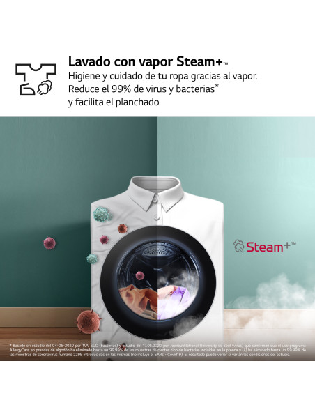 Lavasecadora Lg W4X1085NWH