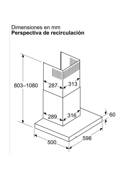 Campana decorativa Bosch DWB65CC60