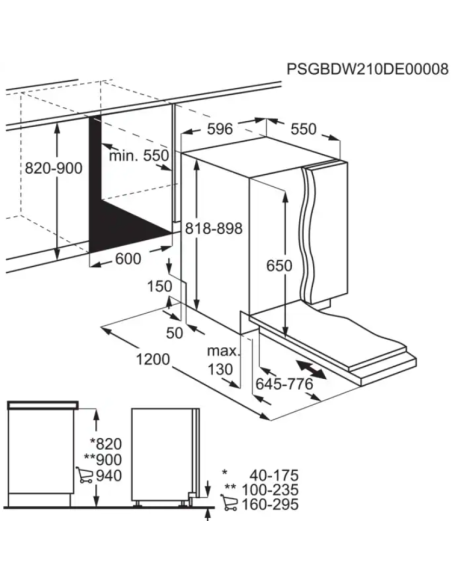Lavavajillas 60 INT Electrolux E62LB202S