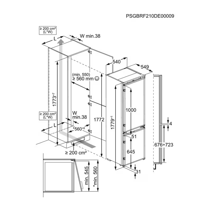 Combi NF INT Electrolux ENA7CE18S3