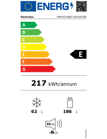 Combi NF INT Electrolux ENA7CE18S3