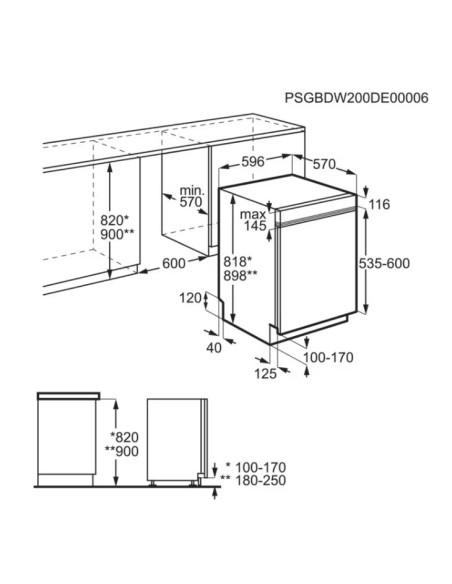 Lavavajillas 60 INT Aeg GT6200B2SNM