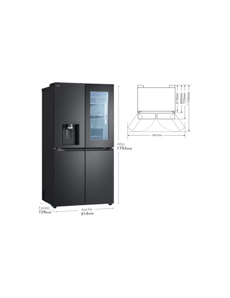 Frigorifico side by side Lg GMG960EVJE