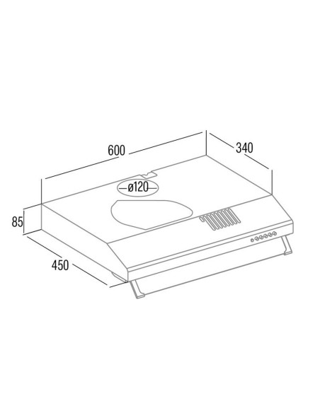Campana convencional Cata LFK6001WH