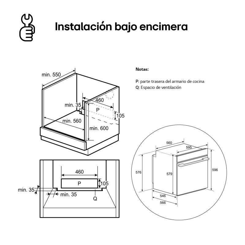 Horno MF Lg WS5D7210S Horno MF Lg WS5D7210S