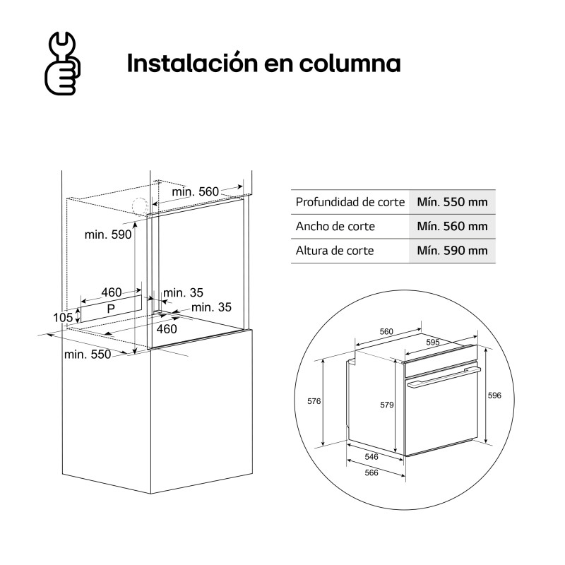 Horno MF Lg WS5D7210S Horno MF Lg WS5D7210S