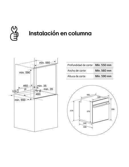 Horno MF pirolitico Lg WS5D7230S