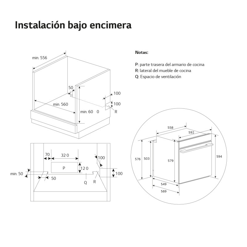 Horno MF pirolitico Lg WSED7613S Horno MF pirolitico Lg WSED7613S