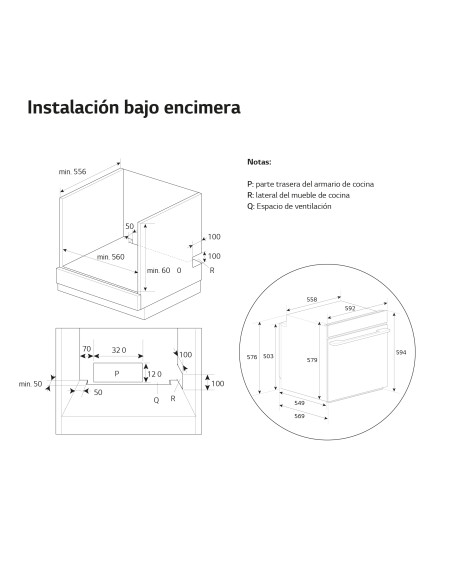 Horno MF pirolitico Lg WSED7665B
