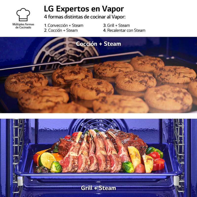 Horno MF pirolitico Lg WSED7665B Horno MF pirolitico Lg WSED7665B