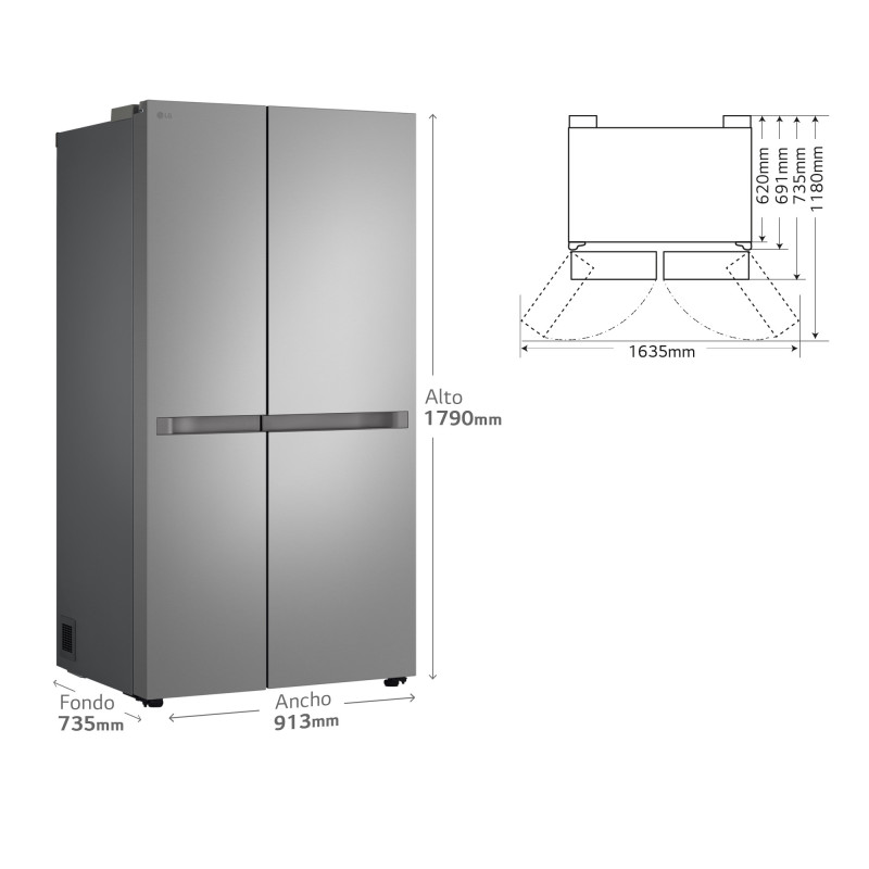 Frigorifico side by side Lg GSBC40PYPE