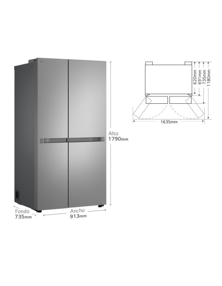 Frigorifico side by side Lg GSBC40PYPE